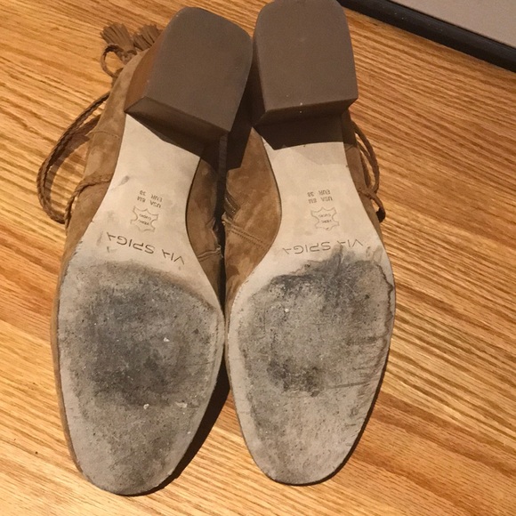 Via Spiga Maddox block heel bootie boots shoes - Picture 6 of 8